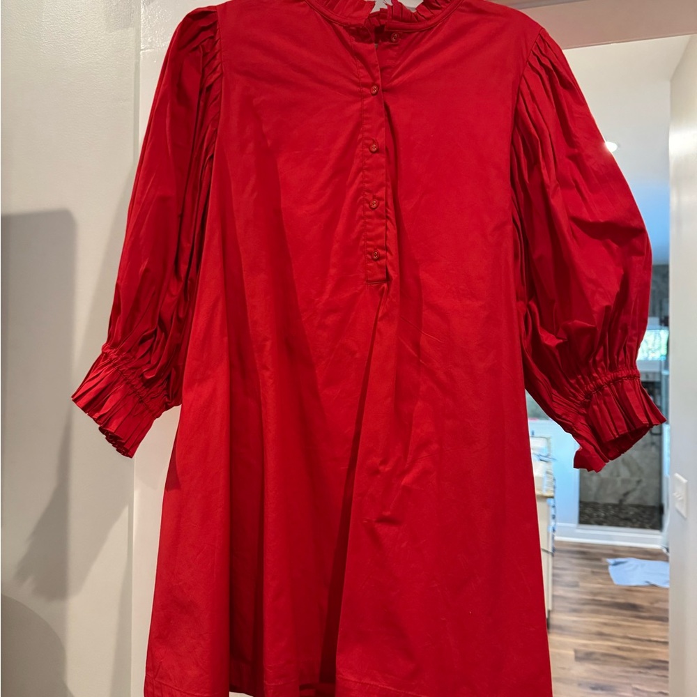 Chic Scarlet Mini Dress
